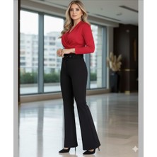 Yüksek Bel Geniş Paça Pantolon