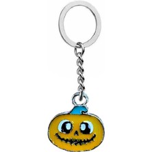 Herşey Nota Bal Kabağı Figürlü Metal Anahtarlık – Unisex Eğlenceli Tasarım