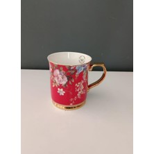 Roy King Roykıng Kupa Bardak Kırmızı Çiçekli 400 ml