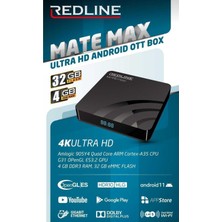 Redline Mate Max 4gb 32GB Ultra Hd Android Tv Box