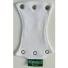 Ecowoco Organik Body Uzatma Aparatı %100 Pamuk Kumaşlı ( 3 Çıtçıtlı 8,5 MM)