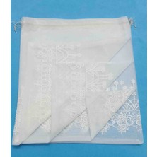 Fnt Desenli Tül Kese 35*45 cm Ebatında 4 Adettir Hediyelik Bohçalık Çeyizlik