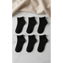 Çorap Kurdu 6'lı Kadın Fırfırlı Kısa Patik Çorap Set