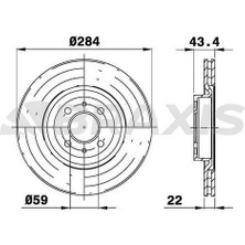 Braxis On Fren Dısk Aynası Bravo I Iı Croma Doblo Idea Lınea Marea Stılo Alfa 155 1.2 / 1.3 / 1.4 / 1.6 / 1.8 / 1.9 / 2