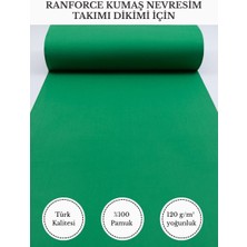 Fabricstown Ranforce Kumaş Nevresim Dikimi Için – %100 Pamuk, 240 cm × 100 Cm, Düz Boyalı