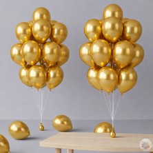 Joyane Metalik Altın Balon 20 Adet 11" 28CM Parti ve Doğum Günü Balonu