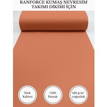 Fabricstown Ranforce Kumaş Nevresim Dikimi Için – %100 Pamuk, 240 cm × 100 Cm, Düz Boyalı