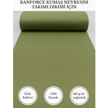 Fabricstown Ranforce Kumaş Nevresim Dikimi Için – %100 Pamuk, 240 cm × 100 Cm, Düz Boyalı