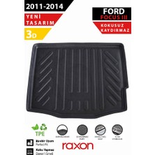 Raxon Ford Focus 3 Hb Ince Stepne 2011-2014 Bagaj Havuzu – 3D Özel Kalıp | Su Geçirmez, Kaymaz, Tam Uyum