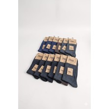 Paris Life; Erkek Bambu-Yün  Çorap; 40-45; Asorti 12'li Çift