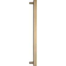System 8801 Çizgili Modern Kalın Kulp Gold Branch Renk 320 mm