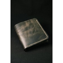 INKD Deri Dikey Klasik Erkek Cüzdan - Hakiki Dana Derisi - El Işçiliği