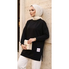 Yazlık Kadın Tesettür Bisiklet Yaka Terletmeyen Penye Kumaş Tunik