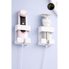 3art Metal Dekorasyon Metal Duvar Tipi Şarjlı Cihaz Askılığı – Saç Bakım & Tıraş Aleti Tutucu