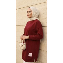 Yazlık Kadın Tesettür Bisiklet Yaka Terletmeyen Penye Kumaş Tunik