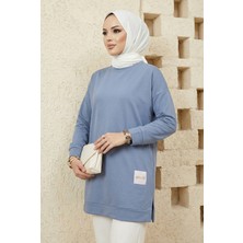 Yazlık Kadın Tesettür Bisiklet Yaka Terletmeyen Penye Kumaş Tunik