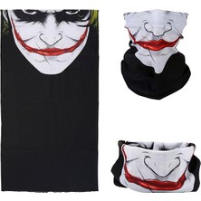 Just Cheap Store Joker Desenli Çok Amaçlı – Yüz, Boyun ve Bandana Maskesi 5 No