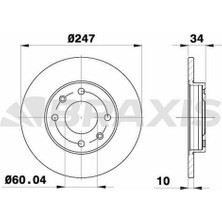 Braxis On Fren Dısk Aynası P106 P206 P306 P205 P405 P309 Zx C15 Saxo 1.4 1.6 949696