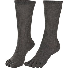 Norfolk Bruges Merino Yünlü Mantar ve Koku Önler Parmaklı Çorap 1 Çift Paket