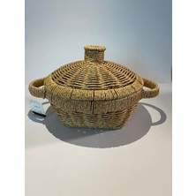 Storemax Hasır Sepet Kapaklı El Yapımı