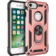 Storemax 6s Plus Için Kılıf Military Ring Holder Rose [ 6s Plus ile Uyumlu Kılıf - Rose ]