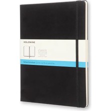 Moleskine Klasik Sert Kapak Kareli (Dot) Defter Xl Boy 19X25 Cm. 192 Sayfa Siyah