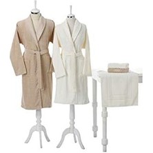 Storemax Özdilek Aile Bornoz Set Camella Bej Krem Paspas He