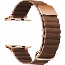 Storemax Ile Uyumlu 7 41MM Krd-78 Pu Deri Kordon Strap Kayış Kahverengi