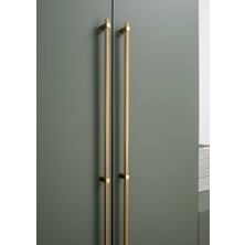 System 9223 Çizgili Modern Kulp Gold Branch Renk 192 mm