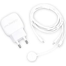 Storemax Şarj Aleti Şarj Aleti Çoklu Şarj Istasyonu 20W Adaptörlü Metal Şarj Standı Lightning Uçlu Siyah