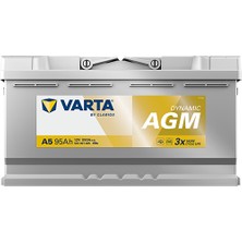 Varta Silver Dynamic G14 (A5) Start-Stop Agm 12 V 95 Ah 850CCA Akü