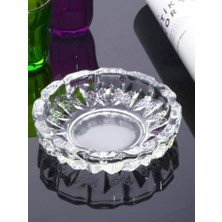 Storemax Cam Kristal Lüks Küllük - Kül Tablası - Yuvarlak Kül Tabağı-12 * 12 * 2,5 06