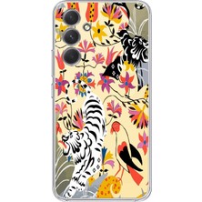 Manitoba Samsung Galaxy A24 Uyumlu Baskılı Yumuşak Silikon Şeffaf Telefon Kılıfı