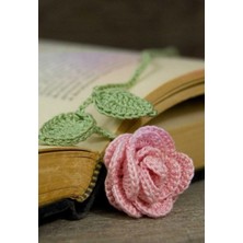 Örgü Gül Kitap Ayracı