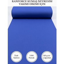 Fabricstown Ranforce Kumaş Nevresim Dikimi Için – %100 Pamuk, 240 cm × 100 Cm, Düz Boyalı