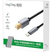 Storemax Lightning To Mıdı Usb-B iPad Uyumlu Müzik Enstrüman Kablosu