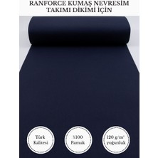 Fabricstown Ranforce Kumaş Nevresim Dikimi Için – %100 Pamuk, 240 cm × 100 Cm, Düz Boyalı