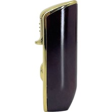 Parmida Özel Tasarım Parlak Siyah-Gold 3 Pürmüzlü (Torch) Puro Çakmağı - Dahili Delicili