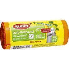 Rubin Çöp Torbası 30 lt 50 x 60 cm 25'li Limon Kokulu