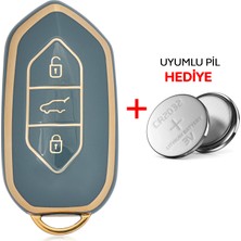 Rem Anahtar T10X T10F 3 Buton Smart Nano Anahtar Kılıfı - Mavi