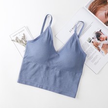 Eces Design Kadın Ince Askılı Crop Atlet – Soft Dokulu Rahat Bralet Üst W1011
