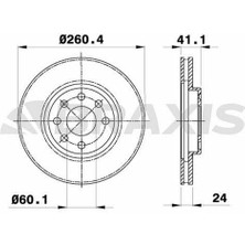 Braxis On Fren Dısk Aynası (4 Bıjon) Corsa C Combo C Tıgra B Merıva A