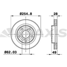 Braxis On Fren Dısk Aynası Toyota Camry Pıcnıc 2.2ı 2.0ı