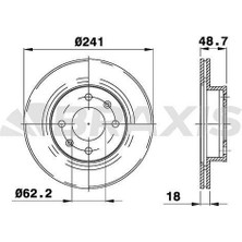 Braxis On Fren Dısk Aynası Kıa Pıcanto 1.0 1.1 1.2 04 Hyundaı I10 1.1 1.2 08 241 Cap 4 Bıjon
