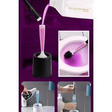 Vivart Deterjan Hazneli Otomatik Tuvalet Fırçası Sıvı Hazneli Lüx Özel Tasarım Wc Fırçası Tuvalet Fırçası