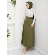 Vellichor Tesettür Etek Yeşil