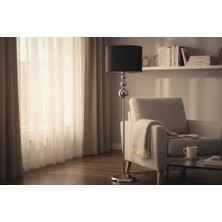 Ömür Avize Roma Krom Ayaklı Silindir Şapkalı Lambader