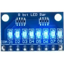 Motorobit 3,3V 5V 8-Bit Mavi LED Modülü - Anot