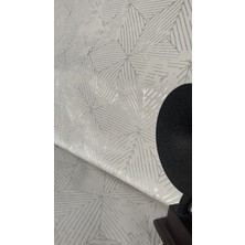 Denf Home Krem-Ekru A.gri Saten Bambu Ince Sık Dokuma Parlak Yüzey Kaymaz Özel Kesme Salon Koridor Halı Yolluk