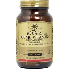 Solgar Ester C Plus 1000 Mg Vitamin C 60 Tablet Vegan İçerik ile Yüksek Emilim Sağlar